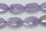 CNA330 15.5 inches 13*18mm faceted oval natural lavender amethyst beads