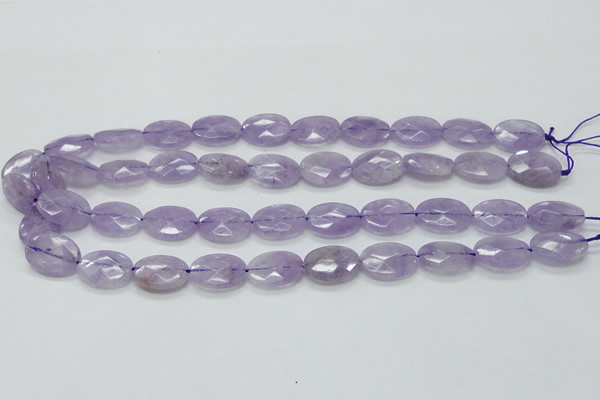 CNA330 15.5 inches 13*18mm faceted oval natural lavender amethyst beads