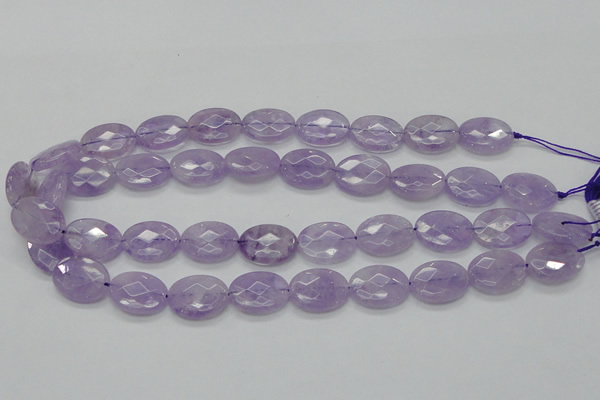 CNA331 15.5 inches 15*20mm faceted oval natural lavender amethyst beads