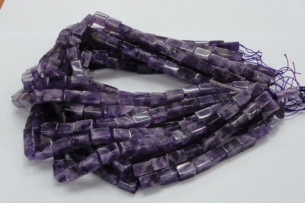 CNA36 15.5 inches 8*12mm cuboid grade AB natural amethyst beads