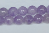 CNA404 15.5 inches 14mm round natural lavender amethyst beads