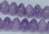 CNA409 15.5 inches 10*16mm rondelle natural lavender amethyst beads