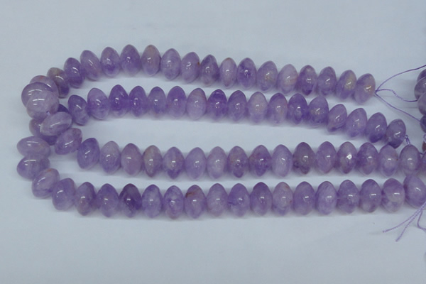 CNA409 15.5 inches 10*16mm rondelle natural lavender amethyst beads