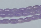 CNA410 15.5 inches 6*10mm rice natural lavender amethyst beads