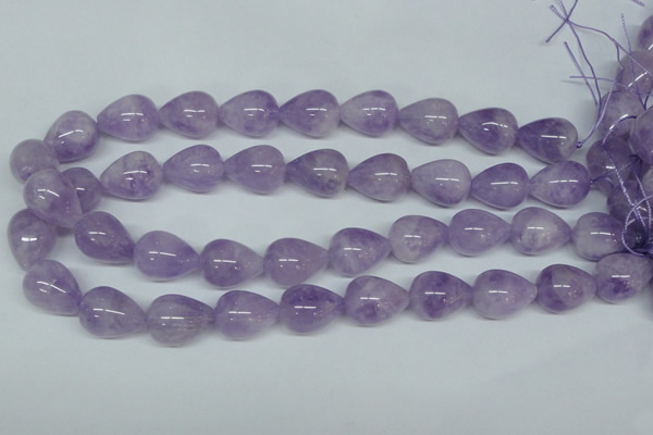 CNA419 15.5 inches 15*20mm teardrop natural lavender amethyst beads