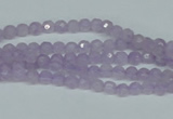 CNA420 15.5 inches 4mm faceted round natural lavender amethyst beads