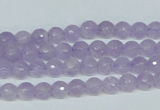 CNA421 15.5 inches 6mm faceted round natural lavender amethyst beads