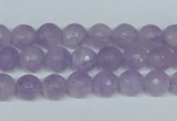 CNA422 15.5 inches 8mm faceted round natural lavender amethyst beads