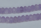 CNA427 4*8mm faceted rondelle natural lavender amethyst beads