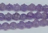 CNA432 15.5 inches 10*10mm skull shape natural lavender amethyst beads