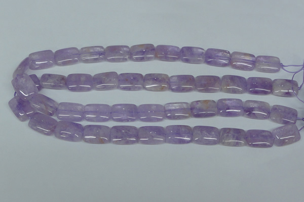 CNA440 15.5 inches 13*18mm rectangle natural lavender amethyst beads