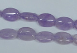 CNA443 15.5 inches 10*12mm oval natural lavender amethyst beads