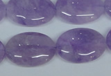 CNA450 15.5 inches 22*30mm oval natural lavender amethyst beads