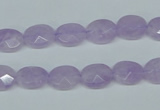 CNA453 15.5 inches 8*12mm faceted oval natural lavender amethyst beads