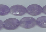 CNA456 15.5 inches 15*20mm faceted oval natural lavender amethyst beads