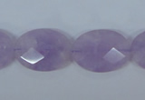 CNA457 15.5 inches 16*22mm faceted oval natural lavender amethyst beads