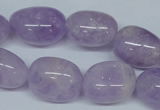 CNA466 15.5 inches 14*18mm nugget natural lavender amethyst beads