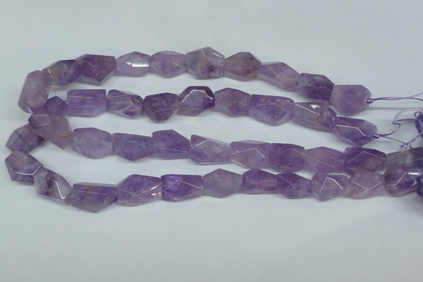 CNA467 15.5 inches 18*24mm faceted nugget natural lavender amethyst beads