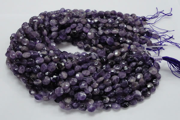 CNA56 15.5 inches 10mm faceted coin grade AB+ natural amethyst beads