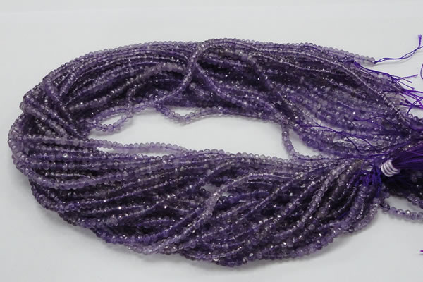 CNA59 15.5 inches 3*5mm faceted rondelle grade A natural amethyst beads