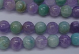 CNA652 15 inches 8mm round lavender amethyst & amazonite beads