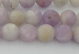 CNA672 15.5 inches 8mm round matte lavender amethyst beads