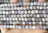 CNA676 15.5 inches 6mm round matte lavender amethyst beads