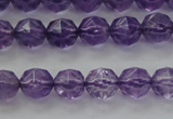 CNA68 15.5 inches 6mm faceted round natural amethyst beads