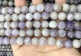 CNA688 15.5 inches 10mm faceted round lavender amethyst beads