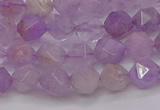 CNA692 15.5 inches 8mm faceted nuggets lavender amethyst beads