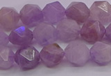 CNA693 15.5 inches 10mm faceted nuggets lavender amethyst beads