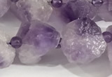 CNA696 15.5 inches 16mm - 20mm 

faceted nuggets lavender amethyst beads