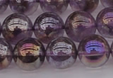 CNA704 15.5 inches 12mm round AB-color amethyst gemstone beads