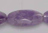 CNA750 15.5 inches 20*40mm faceted oval lavender amethyst beads