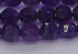 CNA752 15.5 inches 8mm faceted round natural amethyst beads