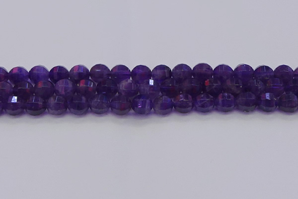 CNA753 15.5 inches 10mm faceted round natural amethyst beads