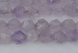 CNA761 15.5 inches 6mm faceted nuggets light lavender amethyst beads