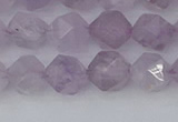 CNA762 15.5 inches 8mm faceted nuggets light lavender amethyst beads