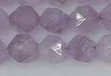 CNA764 15.5 inches 12mm faceted nuggets light lavender amethyst beads