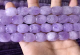 CNA786 15.5 inches 12*16mm drum lavender amethyst beads