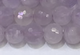 CNA789 15.5 inches 6mmm faceted round lavender amethyst beads