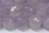 CNA790 15.5 inches 8mmm faceted round lavender amethyst beads