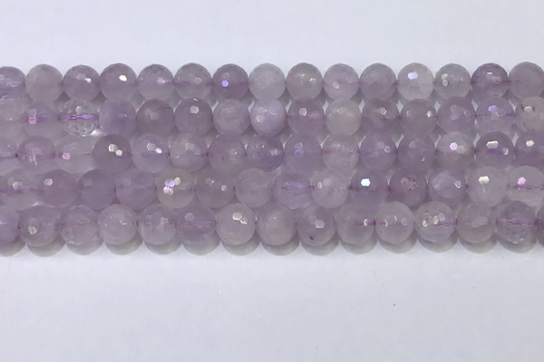 CNA790 15.5 inches 8mmm faceted round lavender amethyst beads