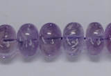 CNA812 15.5 inches 10*16mm rondelle natural light amethyst beads