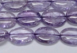 CNA830 15.5 inches 10*14mm oval natural light amethyst beads