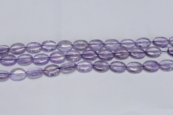 CNA831 15.5 inches 12*16mm oval natural light amethyst beads