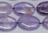 CNA834 15.5 inches 18*25mm oval natural light amethyst beads