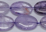 CNA835 15.5 inches 20*30mm oval natural light amethyst beads