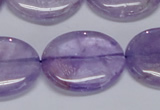 CNA836 15.5 inches 25*30mm oval natural light amethyst beads