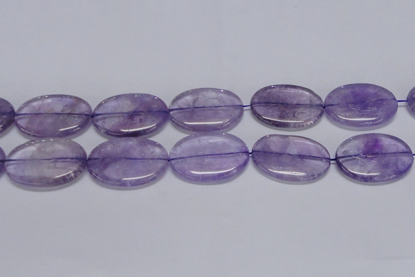 CNA838 15.5 inches 30*40mm oval natural light amethyst beads